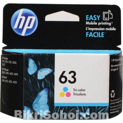 HP 63 Tri-color Original Ink Cartridge